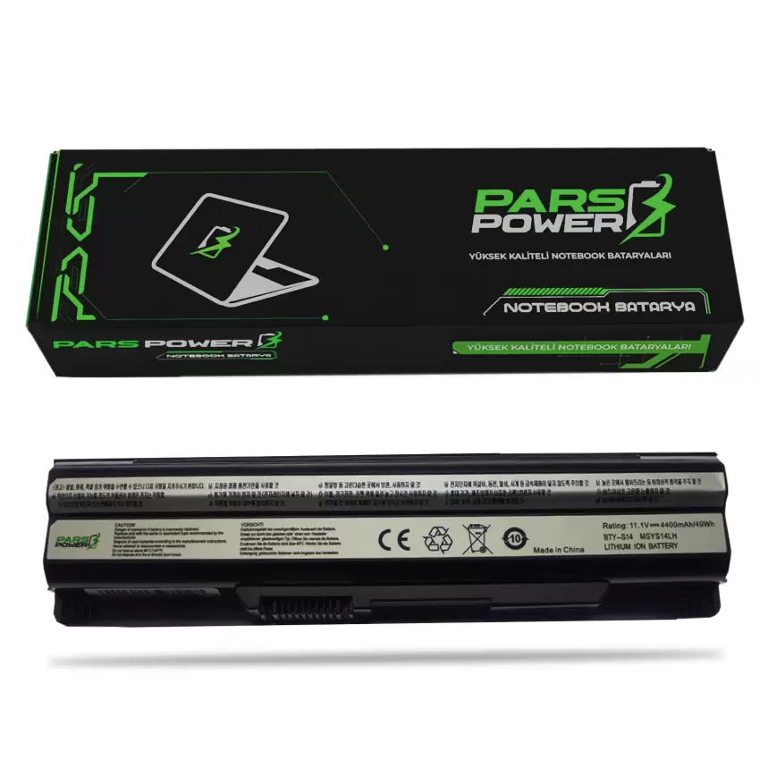 Msi BTY-S14, BTY-S15 Notebook Batarya - Pil (Pars Power)