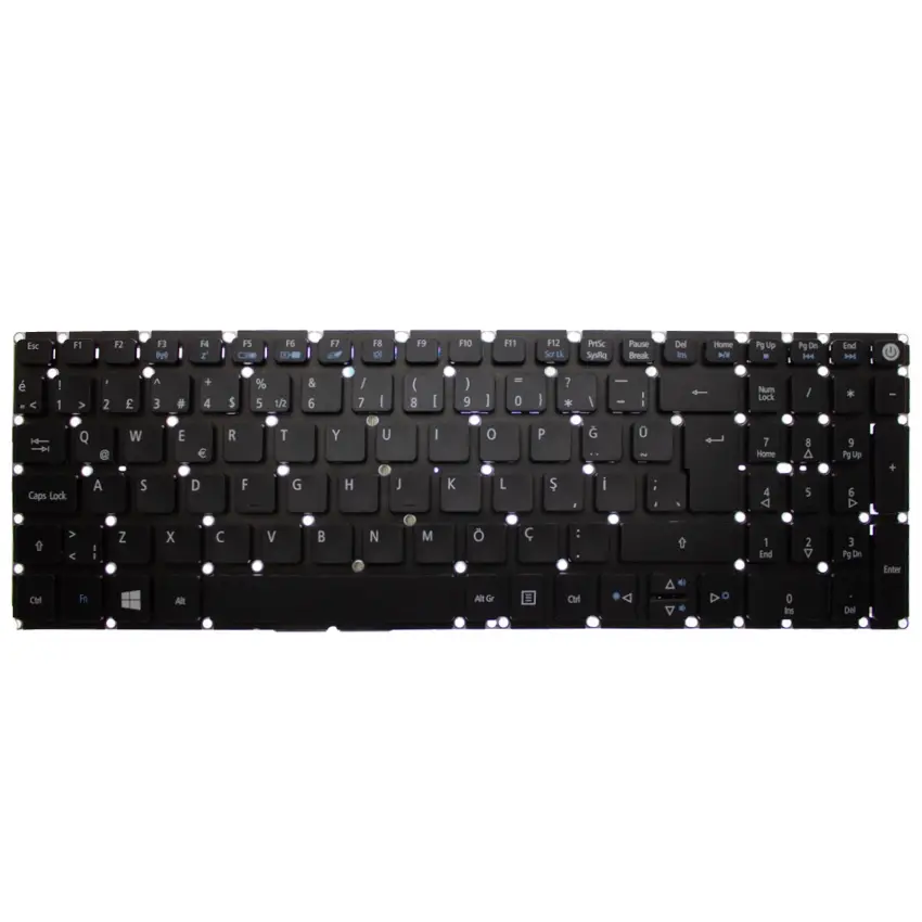 Acer Aspire E5-576-F58G, E5-576-F58U Notebook Klavye (Siyah TR)