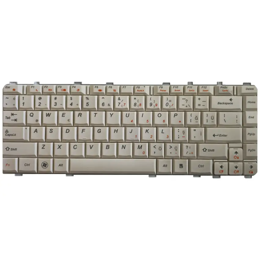 Lenovo IdeaPad Y560 0646, Y560 20038 Notebook Klavye (Beyaz TR)