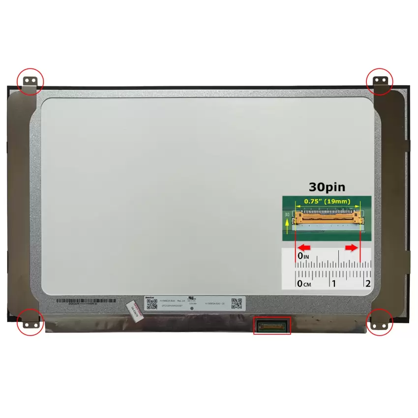 Fujitsu Lifebook E756 Lcd Led Ekran - Panel