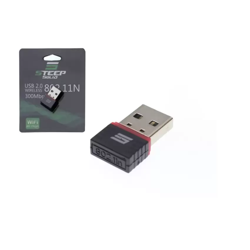 Steep Solid USB 2.0 802.11N Kablosuz Nano Tırnak WiFi Adaptör300Mbps STEEP1WIFI