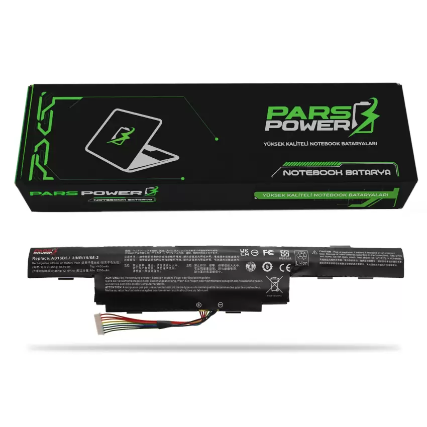 Acer Aspire E5-475, E5-575 Notebook Batarya - Pil (Pars Power)