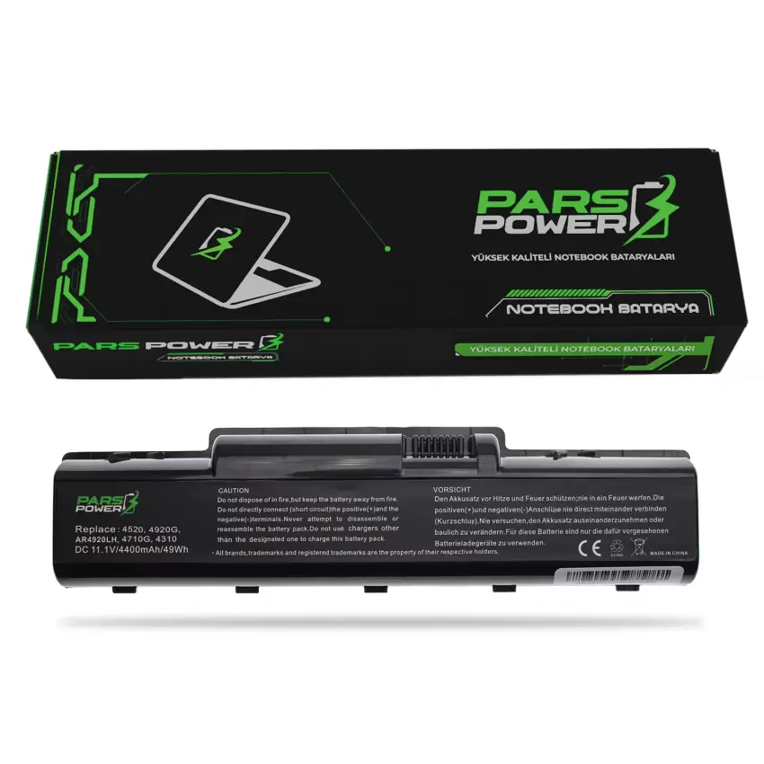 Acer Aspire 5738G-644G32Mn (LX.PAM0X.054) Notebook Batarya - Pil (Pars Power)