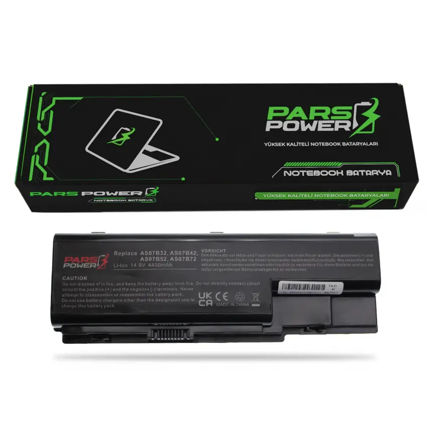 Acer 934T2180F, LAS07B31, AS07B72 Notebook Batarya - Pil (Pars Power)