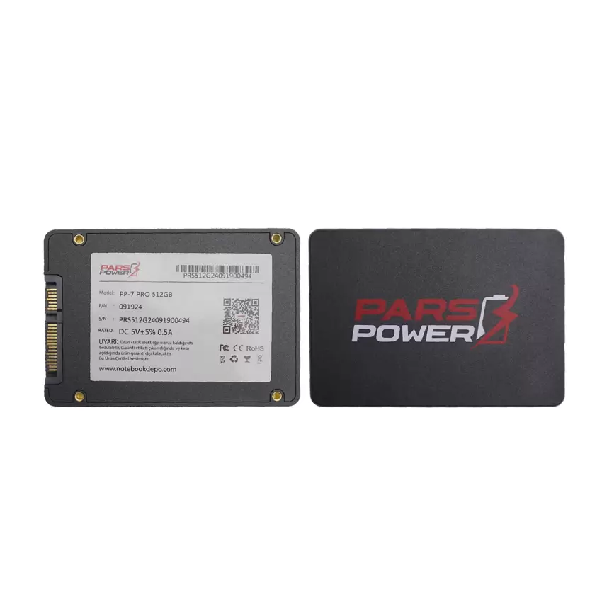 PARS POWER 2.5 PP-7 PRO 512GB 3D Nand (500/450) SATA 3.0 SSD