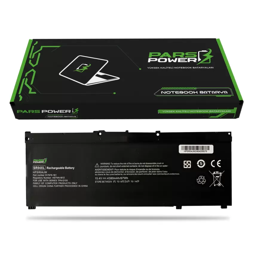 Hp Omen 15-CE011, 15-CE018 Batarya - Pil (Pars Power)