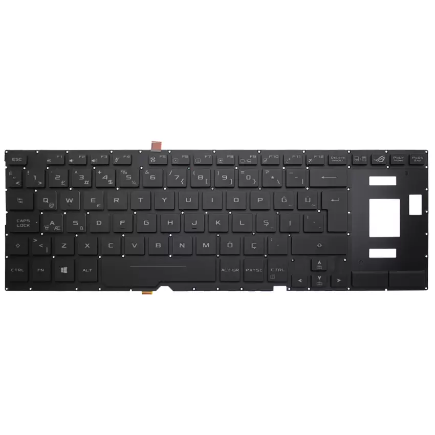 Asus Rog Zephyrus S GX531GW-AB76, GX531Gw-Ah76 Klavye Işıklı (Siyah TR)