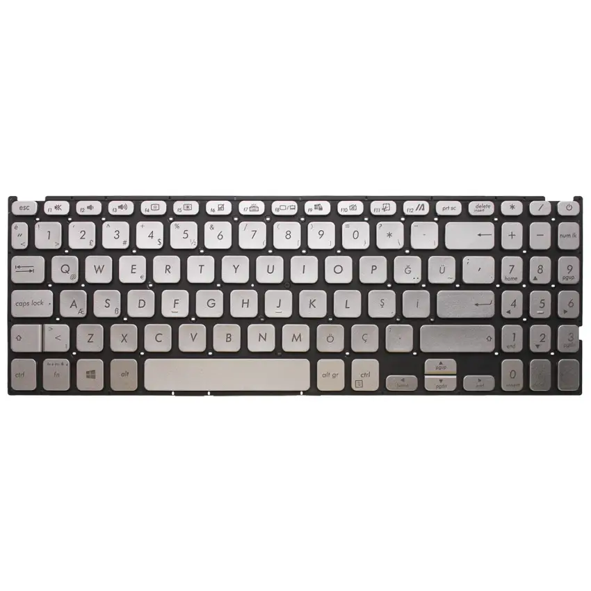 Asus X515Ja-Ej532T, X515Ja-Ej562T Klavye Işıklı (Gümüş TR)