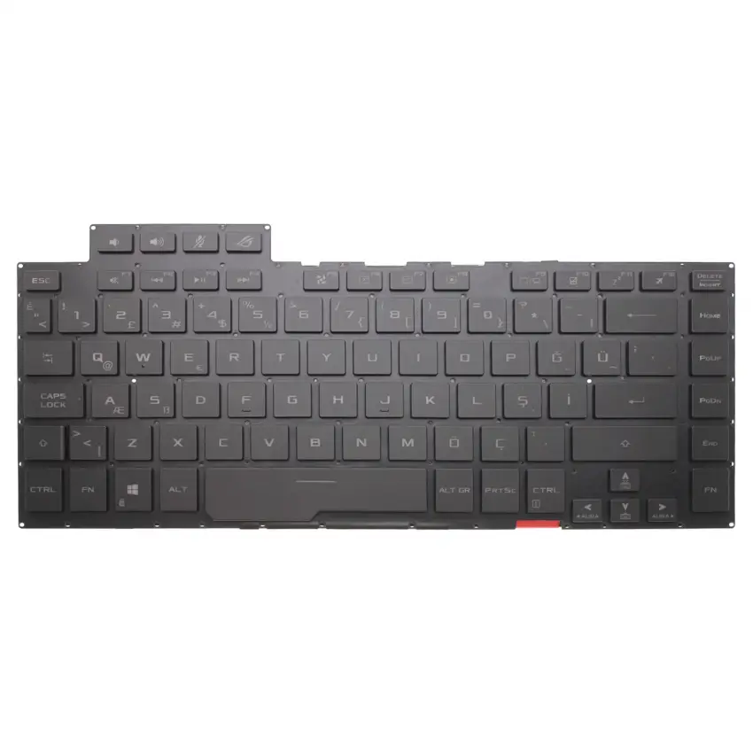 Asus Rog Zephyrus G GA502IV-WS74, GA502IV-XS76 Klavye Işıklı (Siyah TR)