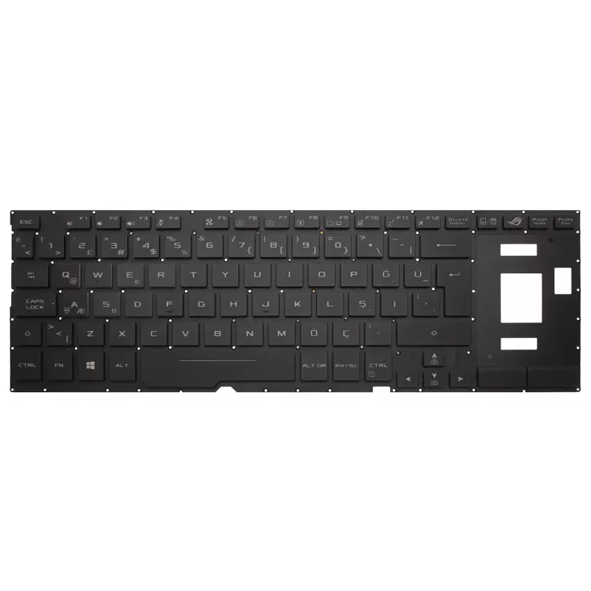 Asus Rog Zephyrus S GX531GW-AB76, GX531Gw-Ah76 Klavye Işıklı (Siyah TR)