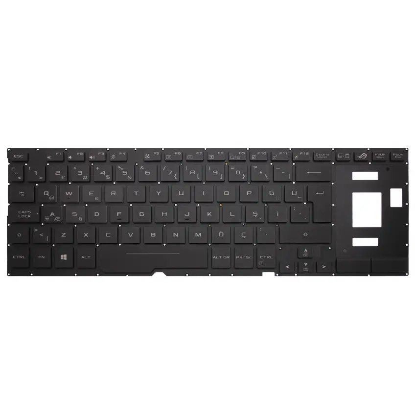 Asus Rog Zephyrus S GX531GX-XB76, GX531GX-XB77 Klavye Işıklı (Siyah TR)