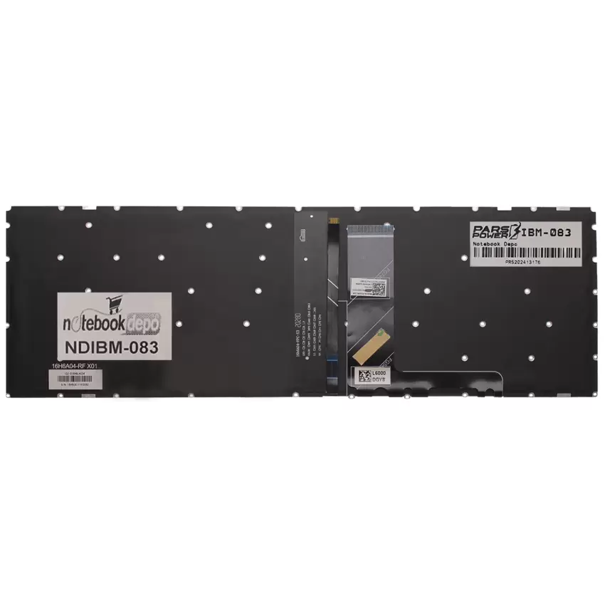 Lenovo 5CB0P26305, 5CB0P26335, 5CB0P26390 Klavye Mavi Işıklı (Siyah TR)