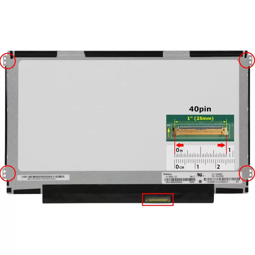 Sony Vaio SVE1112M1EP Uyumlu Notebook Led Ekran