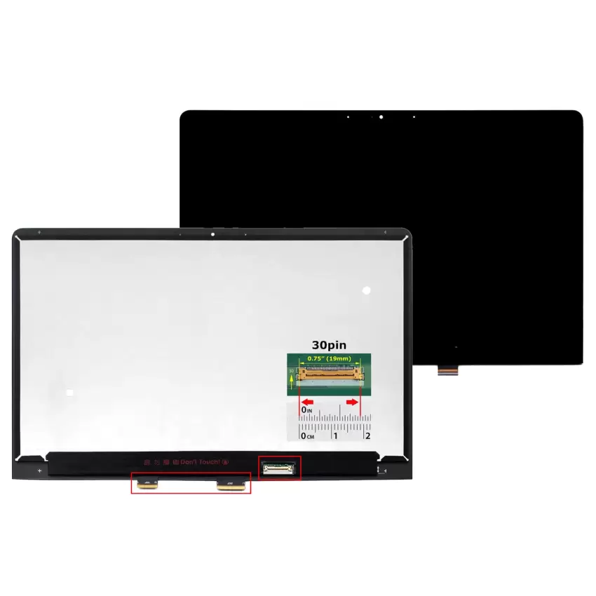 Asus UX370UA-C4202T, UX370UA-XH74T-BL Ekran - Dokunmatik Set