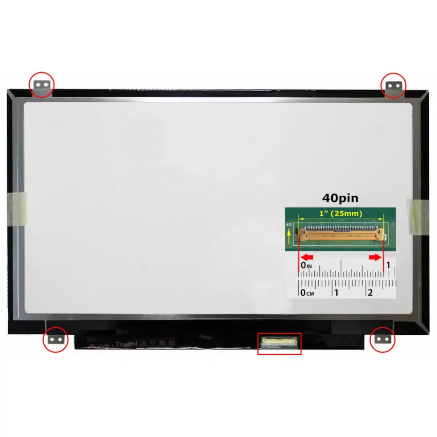 Dell NCDF3, 0NCDF3 Uyumlu Notebook Led Ekran