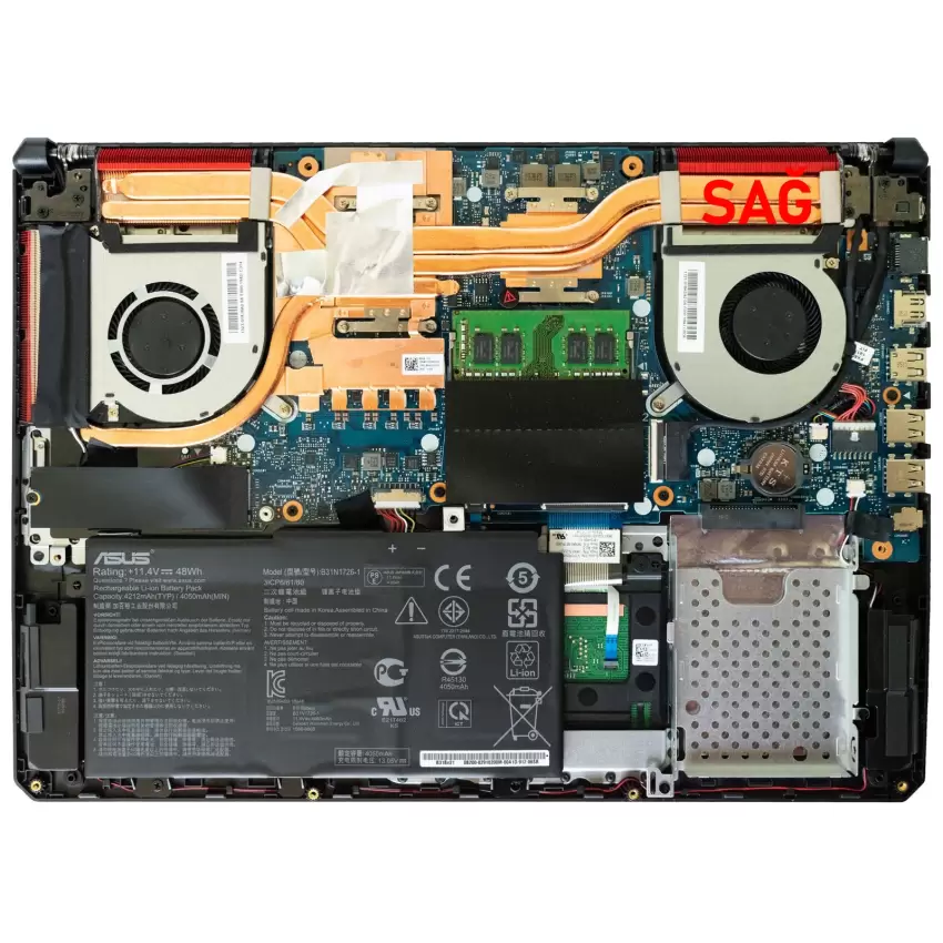 Asus FX505DT-BQ030, FX505DV-AL128 CPU Fan - İşlemci Fanı