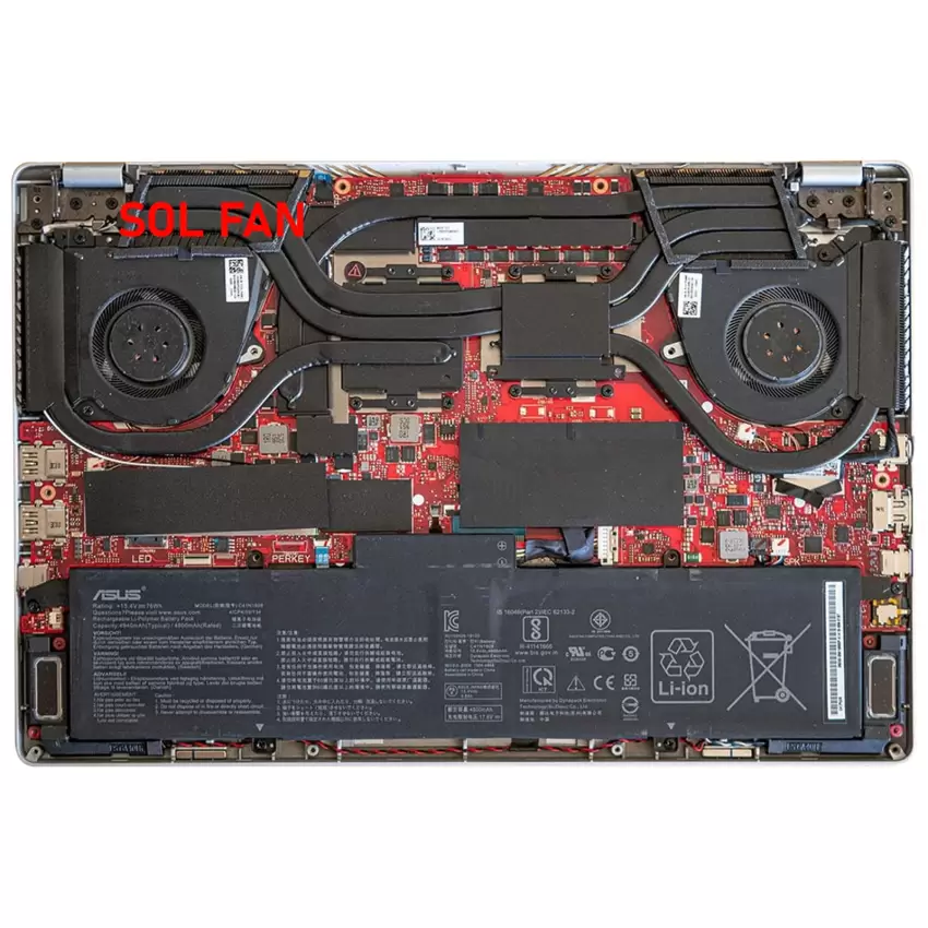 Asus ROG Zephyrus G14 GA401QE, GA401QM Gpu-Vga Fan - Ekran Kartı Fanı