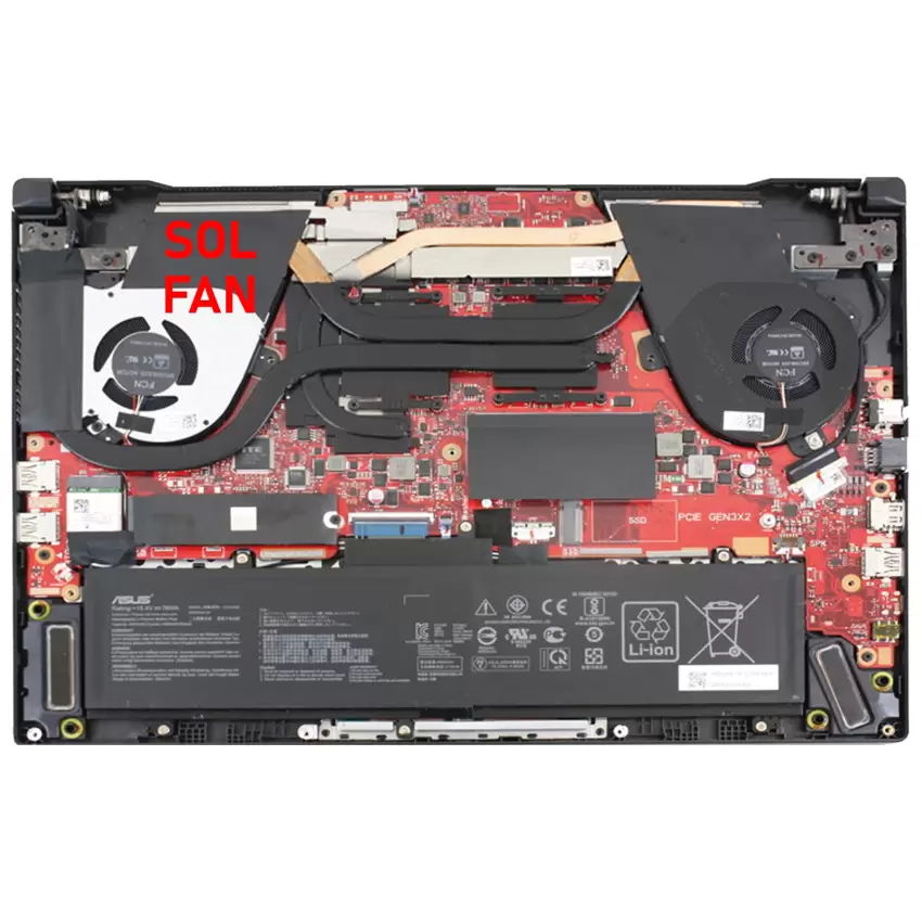 Asus ROG Zephyrus G15 DFS5K12115491R Gpu-Vga Fan - Ekran Kartı Fanı