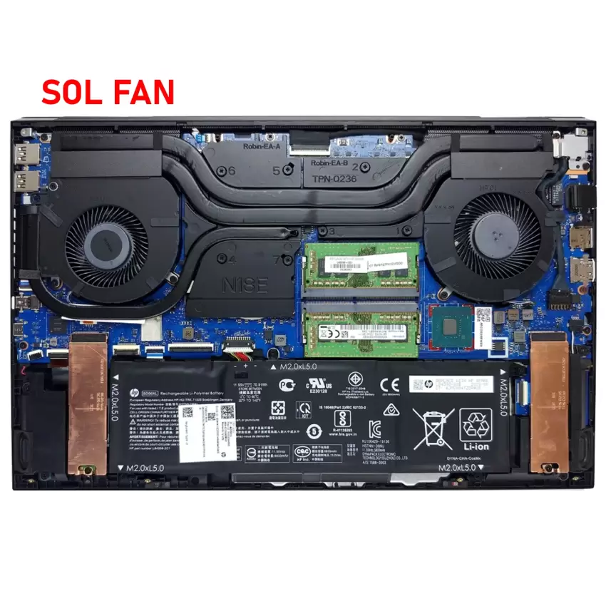 HP OMEN M04215-001, M04216-001 Gpu-Vga Fan - İşlemci Fanı