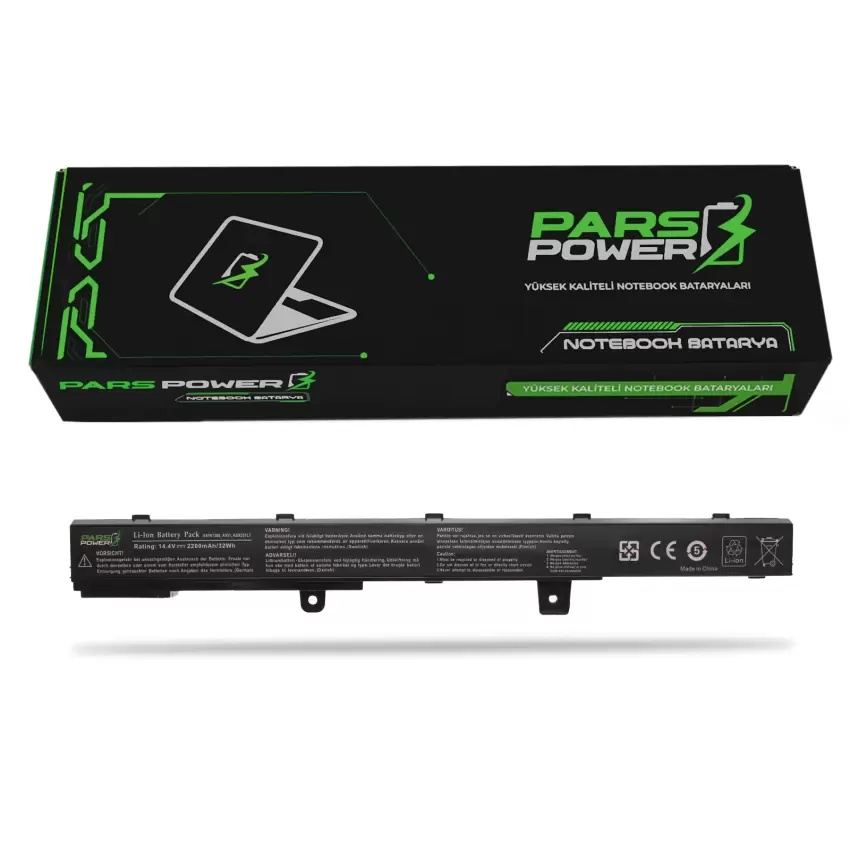 Asus 0B110-00250100M, A31N1319 Notebook Batarya - Pil (Pars Power)