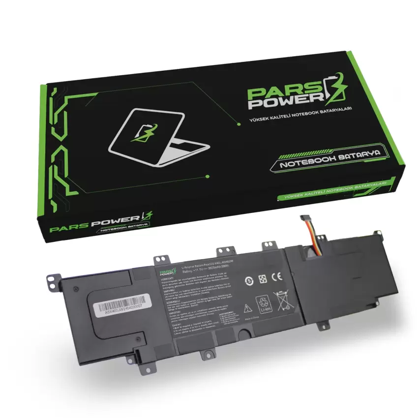 Asus VivoBook S400CA-CA051H, S300CA-C1016H Batarya - Pil (Pars Power)