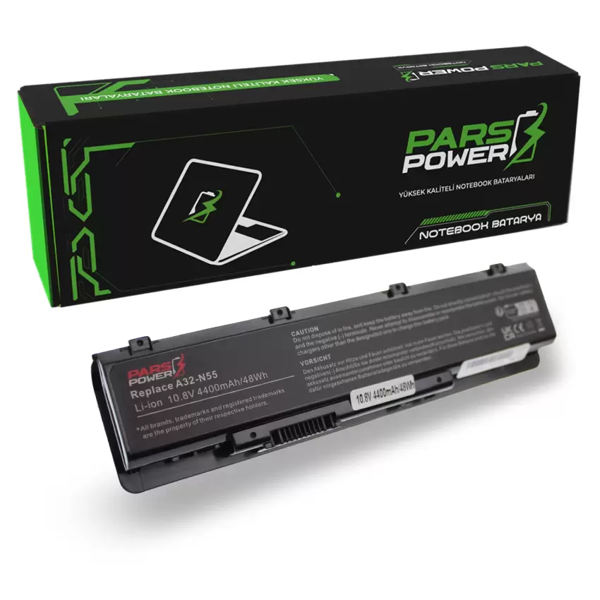 Asus N55SF-S2151V, N55SF-SX236V Notebook Batarya - Pil (Pars Power)