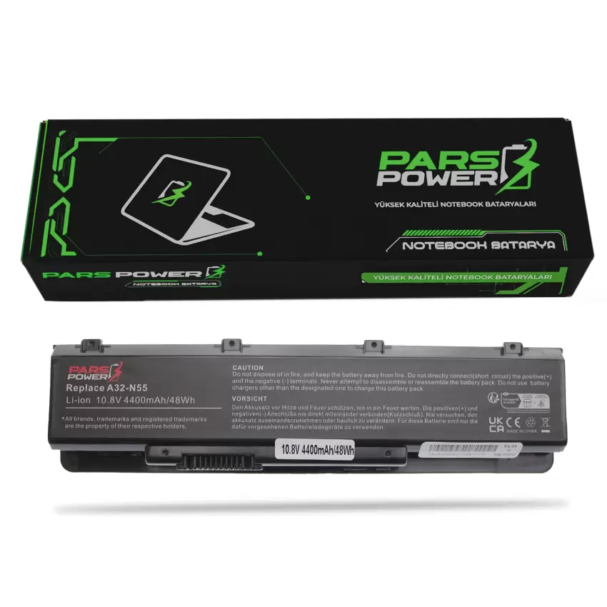 Asus N55SF-S1234V, N55SF-S1235V Notebook Batarya - Pil (Pars Power)