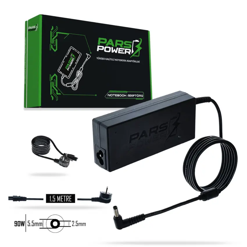 Asus X5MSV, A551LN, F450V Adaptör Şarj Aleti-Cihazı (Pars Power)