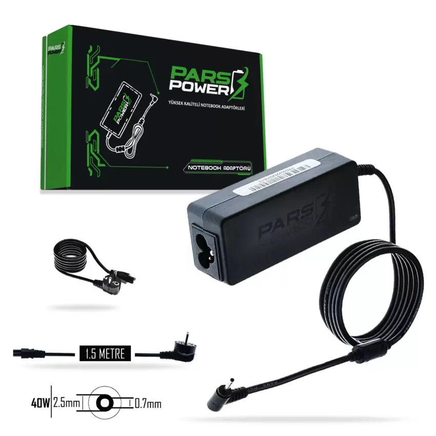 Asus Eee Pc 1001PX, 1002HA, 1005HA Adaptör Şarj Aleti-Cihazı (Pars Power)