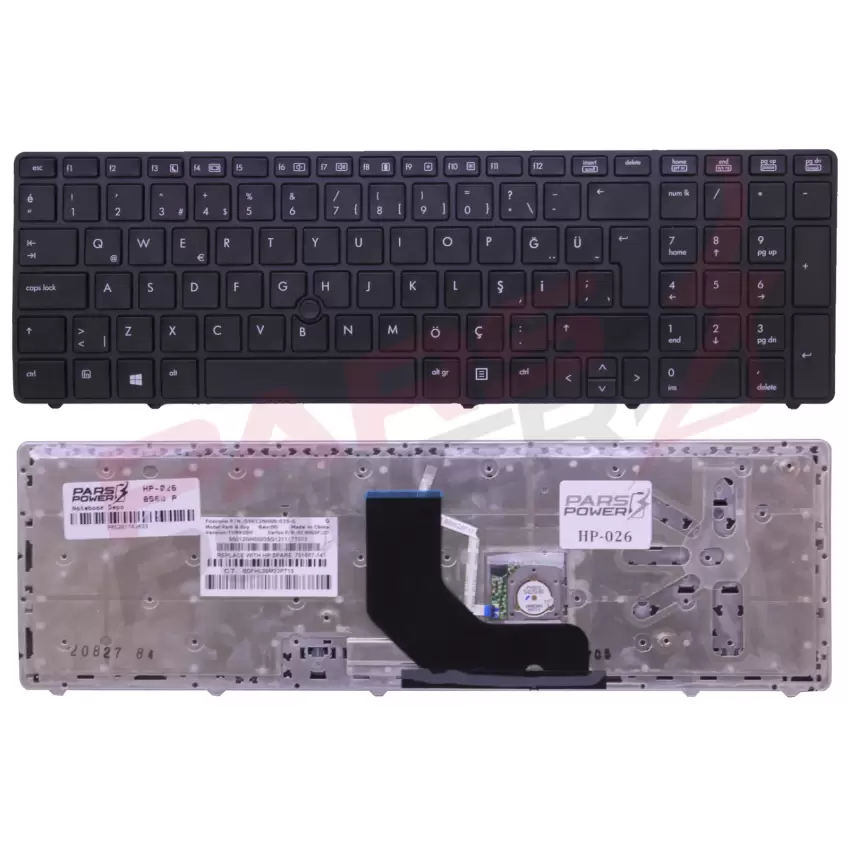 Hp HX201, HX2UF, HX4SF, HX301 Notebook Klavye (Siyah TR)