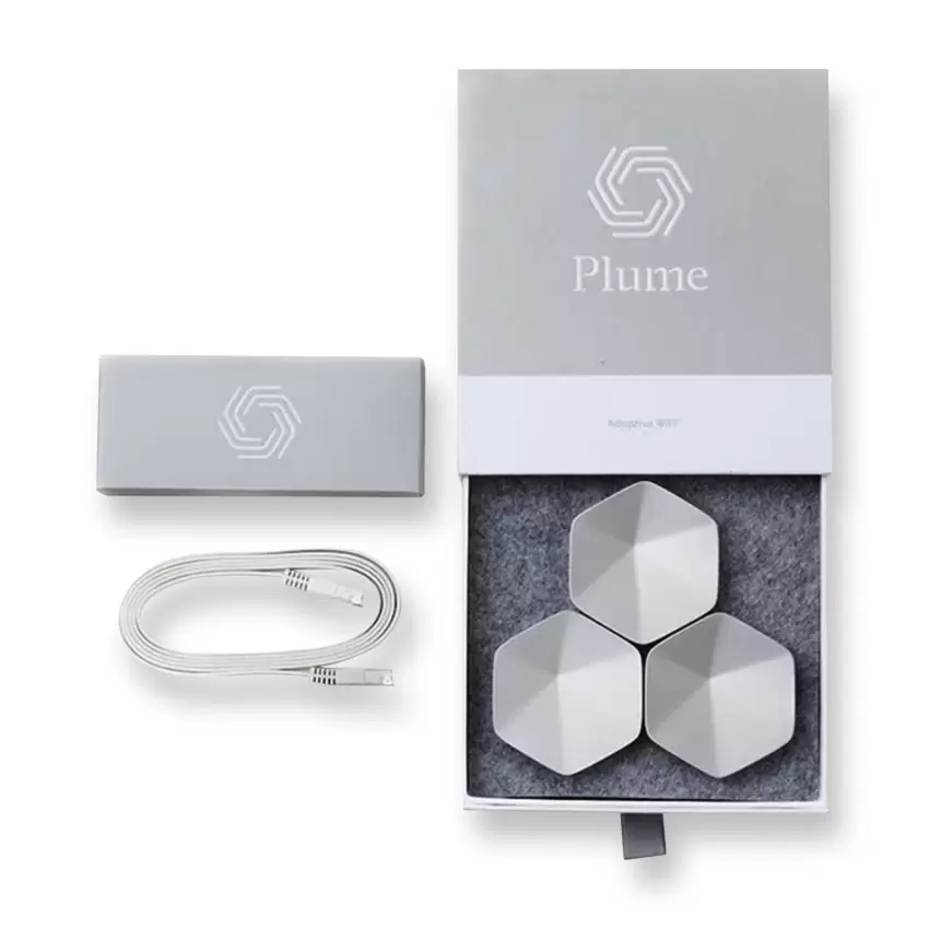 Plume Silver Pod 1000mbps Akıllı Menzil Genişletici Gigabit (3Lü Set)