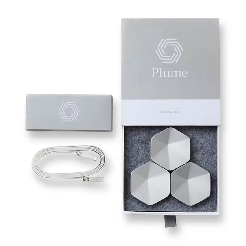 Plume Silver Pod 1000mbps Ethernet Girişli Menzil Genişletici Gigabit (3Lü Set)