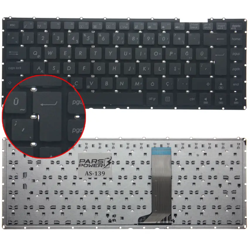 Asus 90NB0A71-R31TU0 Klavye (Siyah TR)