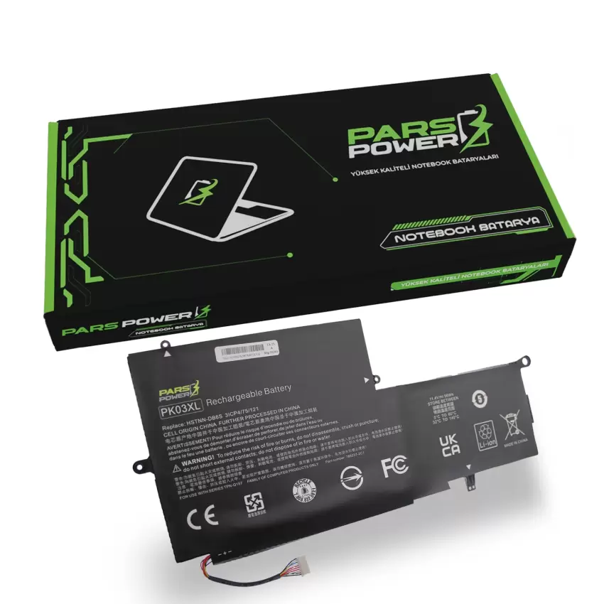 HP Spectre x360 13-4001nt (L6Z30EA) Batarya - Pil (Pars Power)