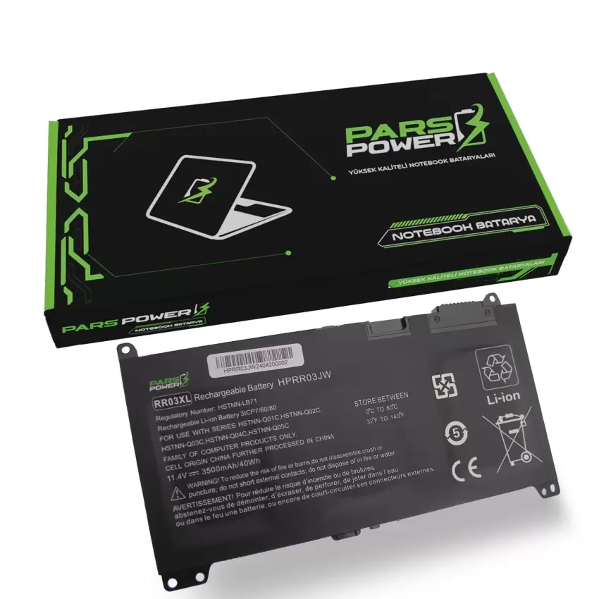 HP ProBook Z1Z82UTABA, 2UA28UTABA Batarya - Pil (Pars Power)