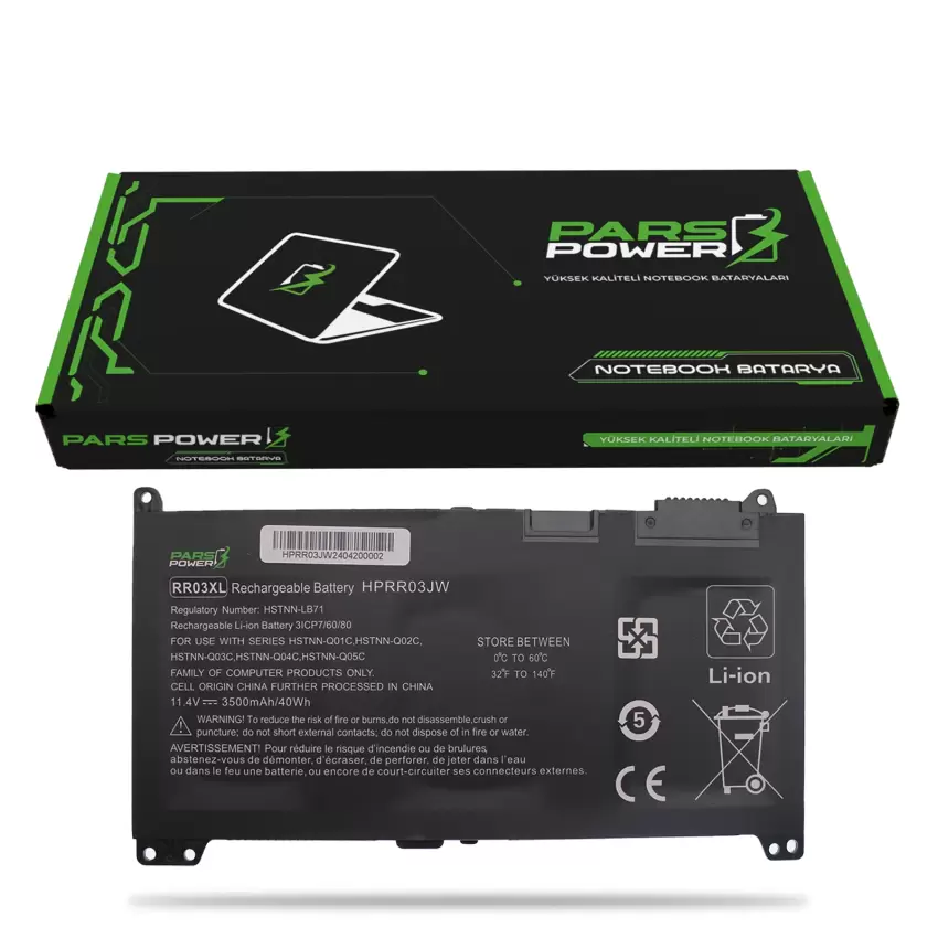 HP ProBook Z1Z82UTABA, 2UA28UTABA Batarya - Pil (Pars Power)