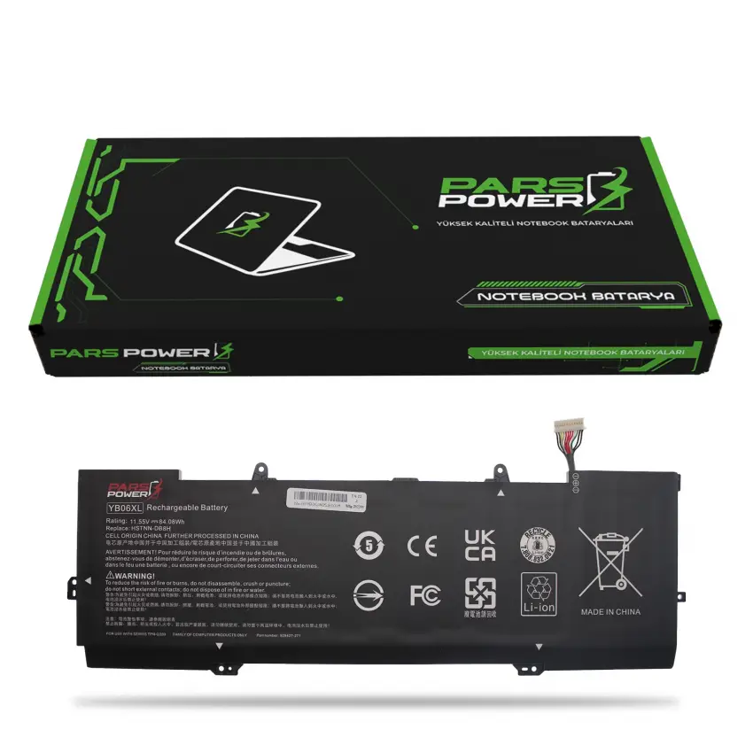 Hp Spectre x360 YB06XL Batarya - Pil (Pars Power)