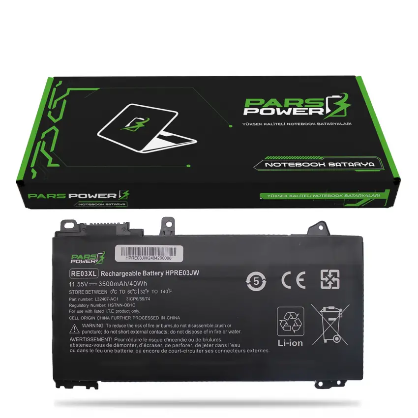 Hp ProBook 440 G7 (2D173ES), 440 G7 (6XJ55AV) Batarya - Pil (Pars Power)