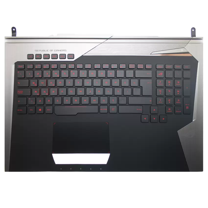 Asus ROG G752, G752VS Notebook Klavye Işıklı - Üst Kasa (Siyah TR)