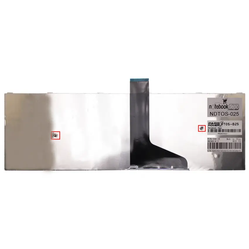 Toshiba Satellite C50-A, C55-A Serisi Klavye (Beyaz TR)