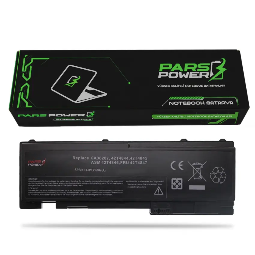 Lenovo 0A36287, 0A36309, 4171-A13 Batarya - Pil (Pars Power)