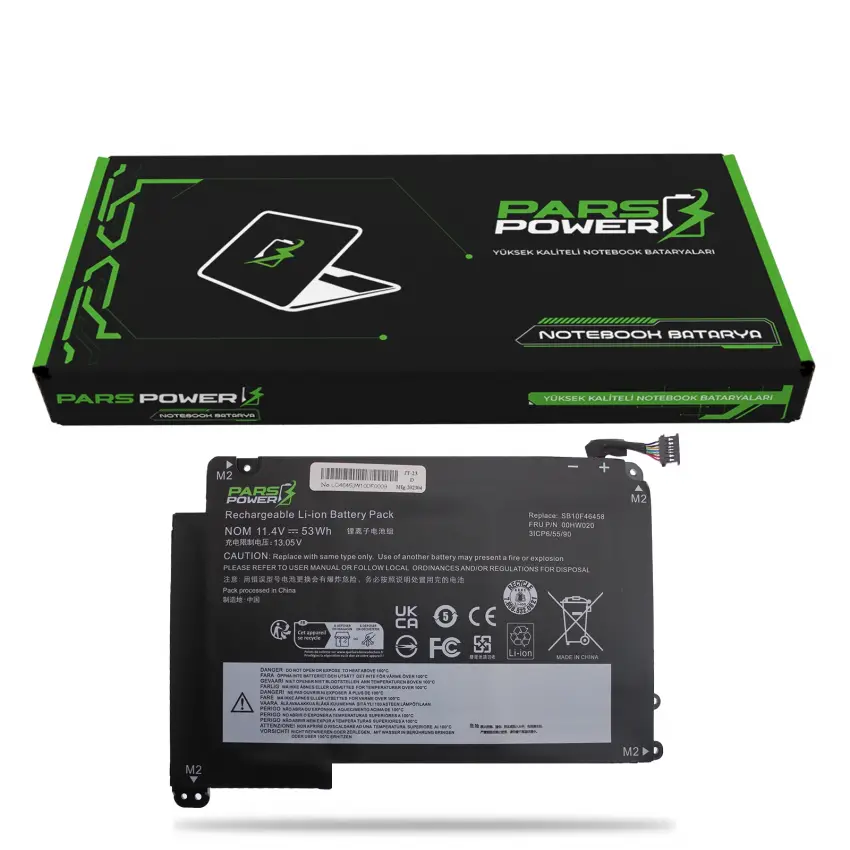 Lenovo ThinkPad Yoga 00HW020, 00HW021 Batarya - Pil (Pars Power)