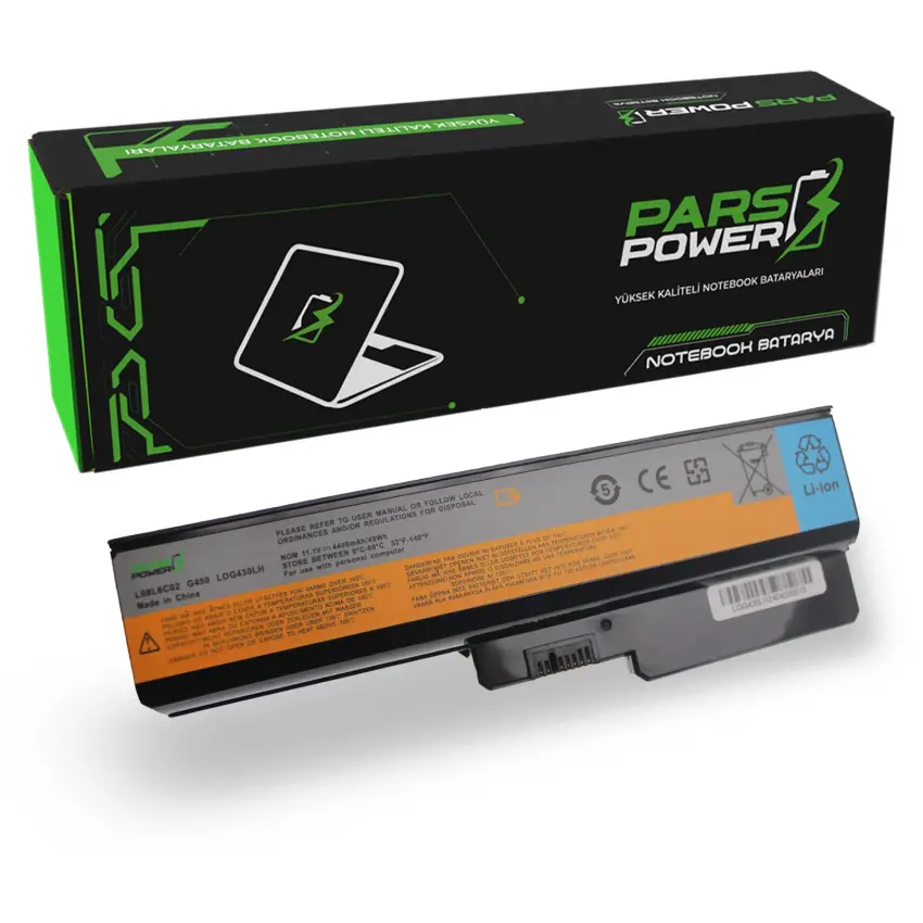 Lenovo G455I, G455L, G530A, G530G Notebook Batarya - Pil (Pars Power)