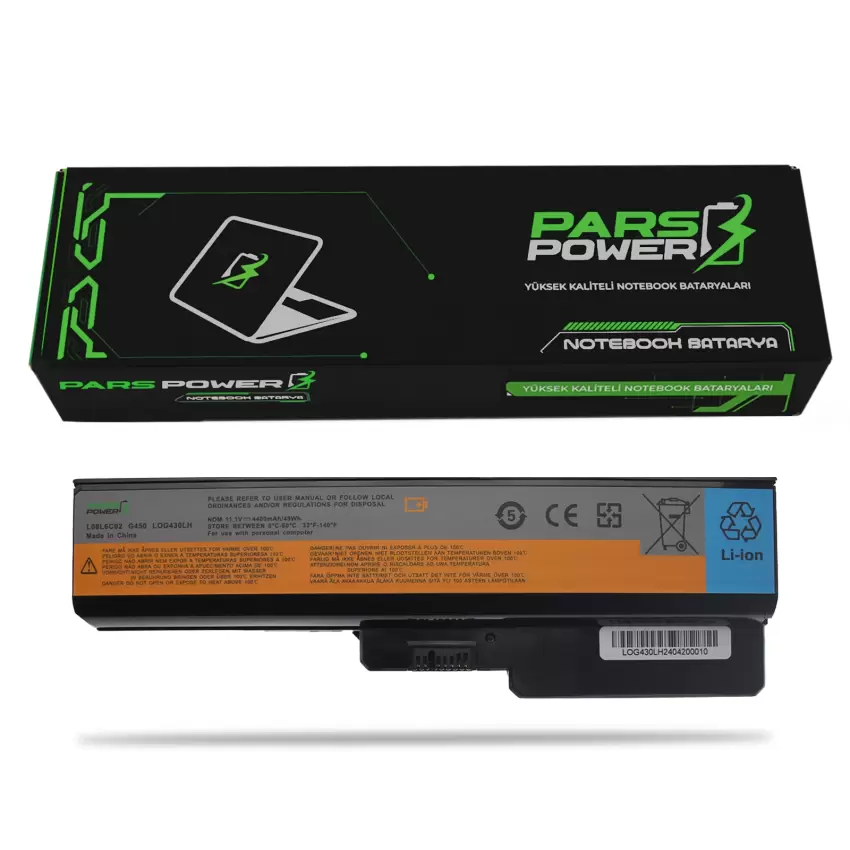 Lenovo G550 59-024084, 59-024102 Notebook Batarya - Pil (Pars Power)