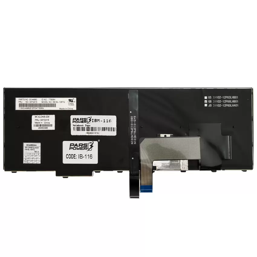 Lenovo Thinkpad 04Y2652, 0C44913 Notebook Klavye Işıklı (Siyah TR)