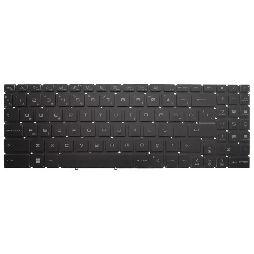 Msi GP76 Leopard 10UE-230XTR Klavye Işıklı (Siyah TR)