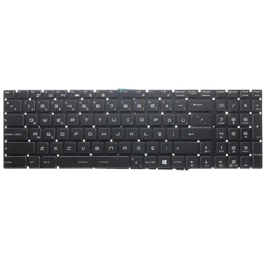 Msi MS-17B3, MS-17B4 Klavye Işıklı (Siyah TR)