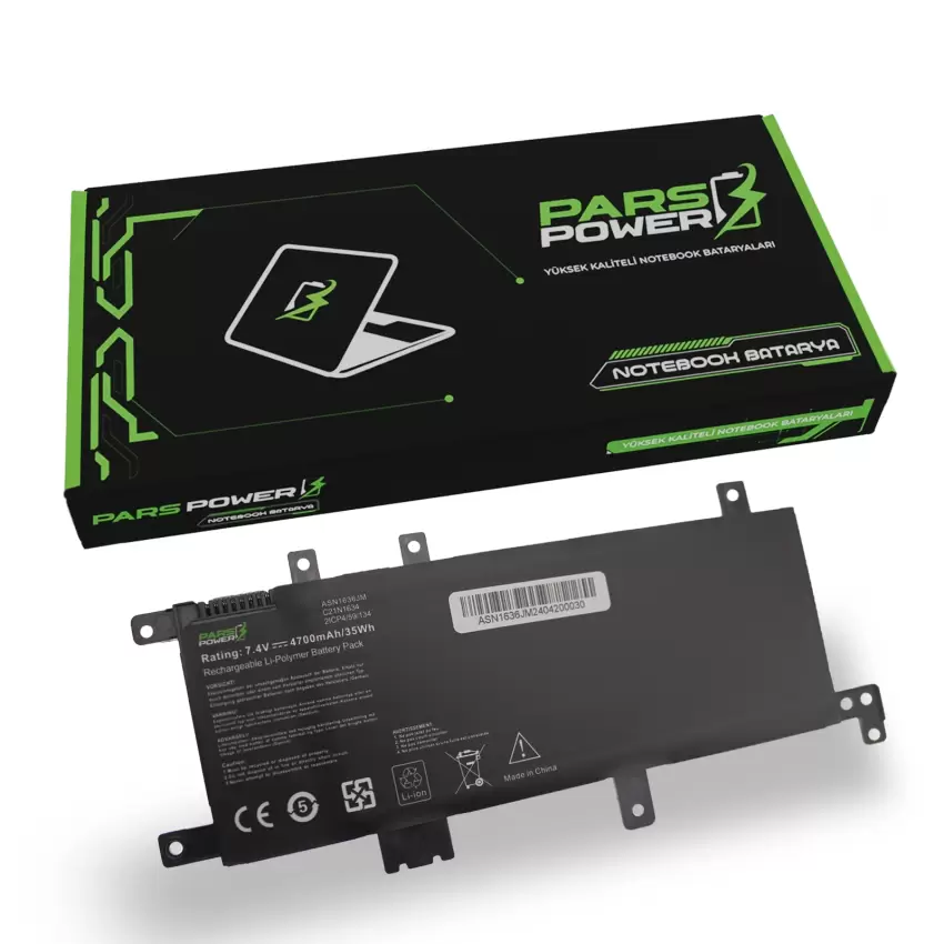 Asus VivoBook X542BA-DH, X542BA-DH99 Batarya - Pil (Pars Power)