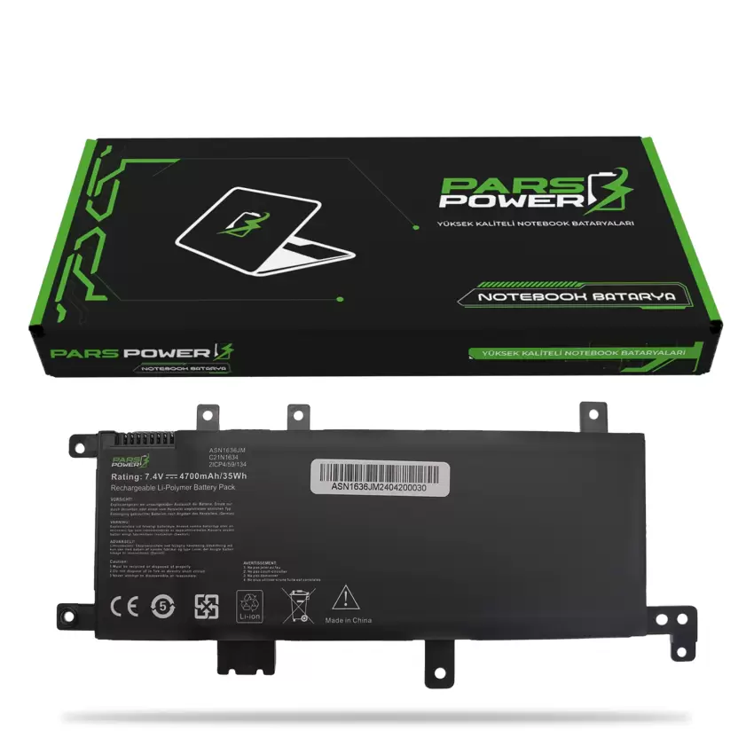 Asus VivoBook X542BA-DH, X542BA-DH99 Batarya - Pil (Pars Power)