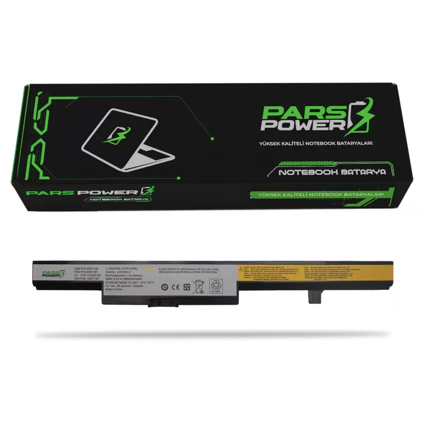 Lenovo B5045, B50-45, B5070, B50-70 Notebook Batarya - Pil (Pars Power)